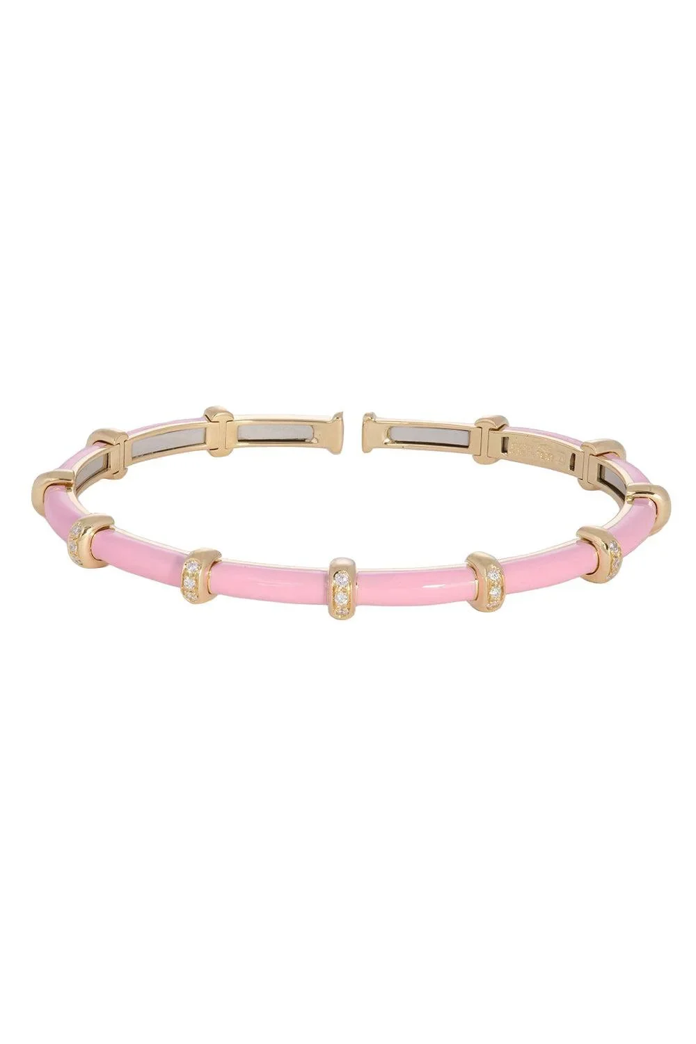 SIDNEY GARBER Pink Carly Bracelet - Yellow Gold