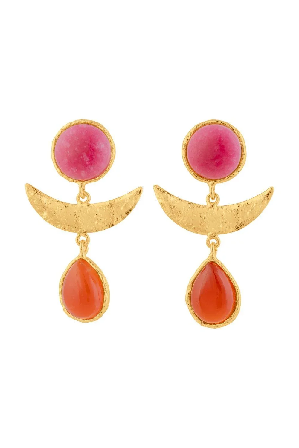 Pink Jasper Cornaline Earrings Pink Jasper Cornaline Earrings
