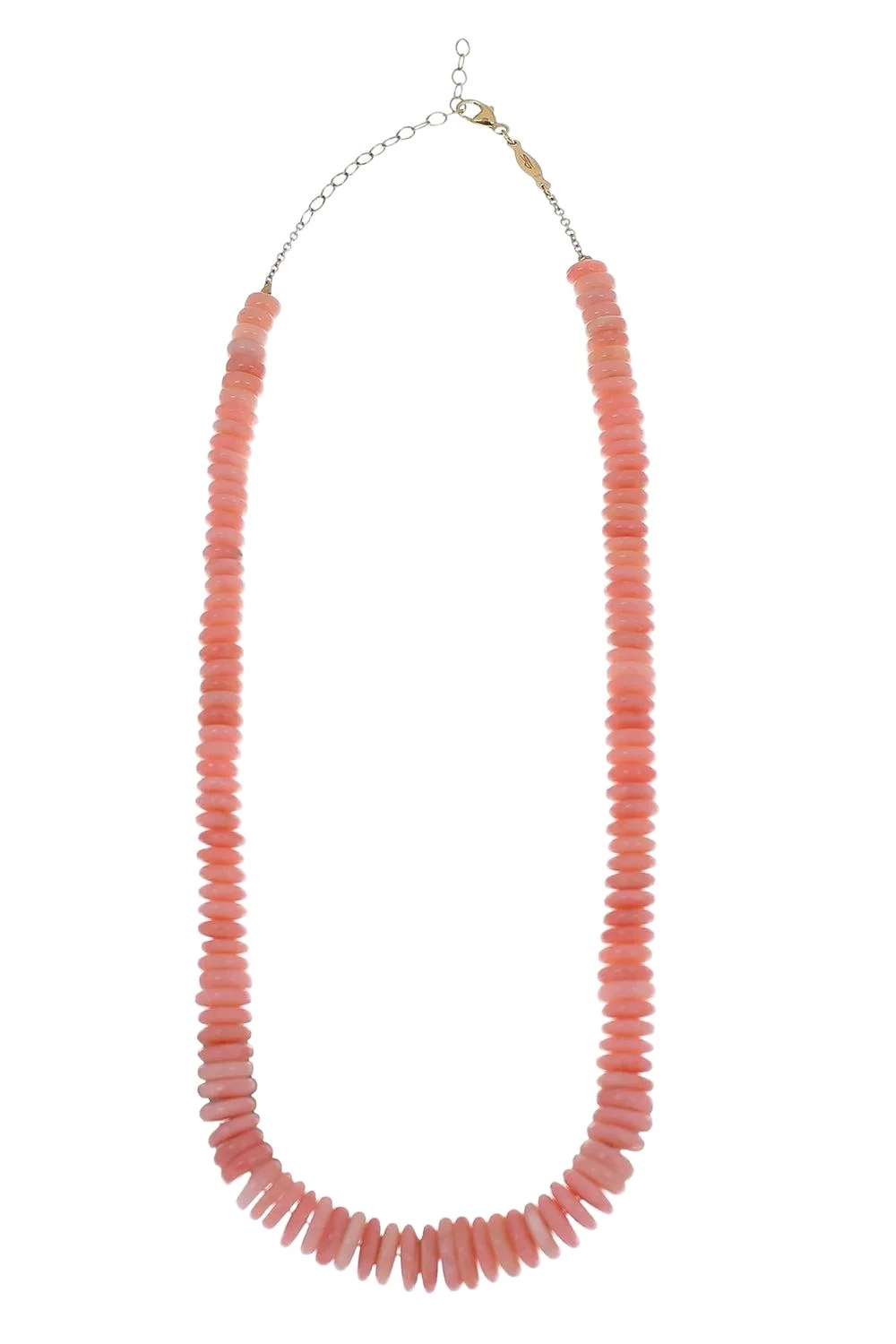 Jacquie Aiche Pink Opal Graduated Heishi Necklace