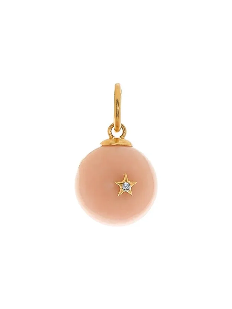 DEVON WOODHILL Pink Opal Morning Star Charm