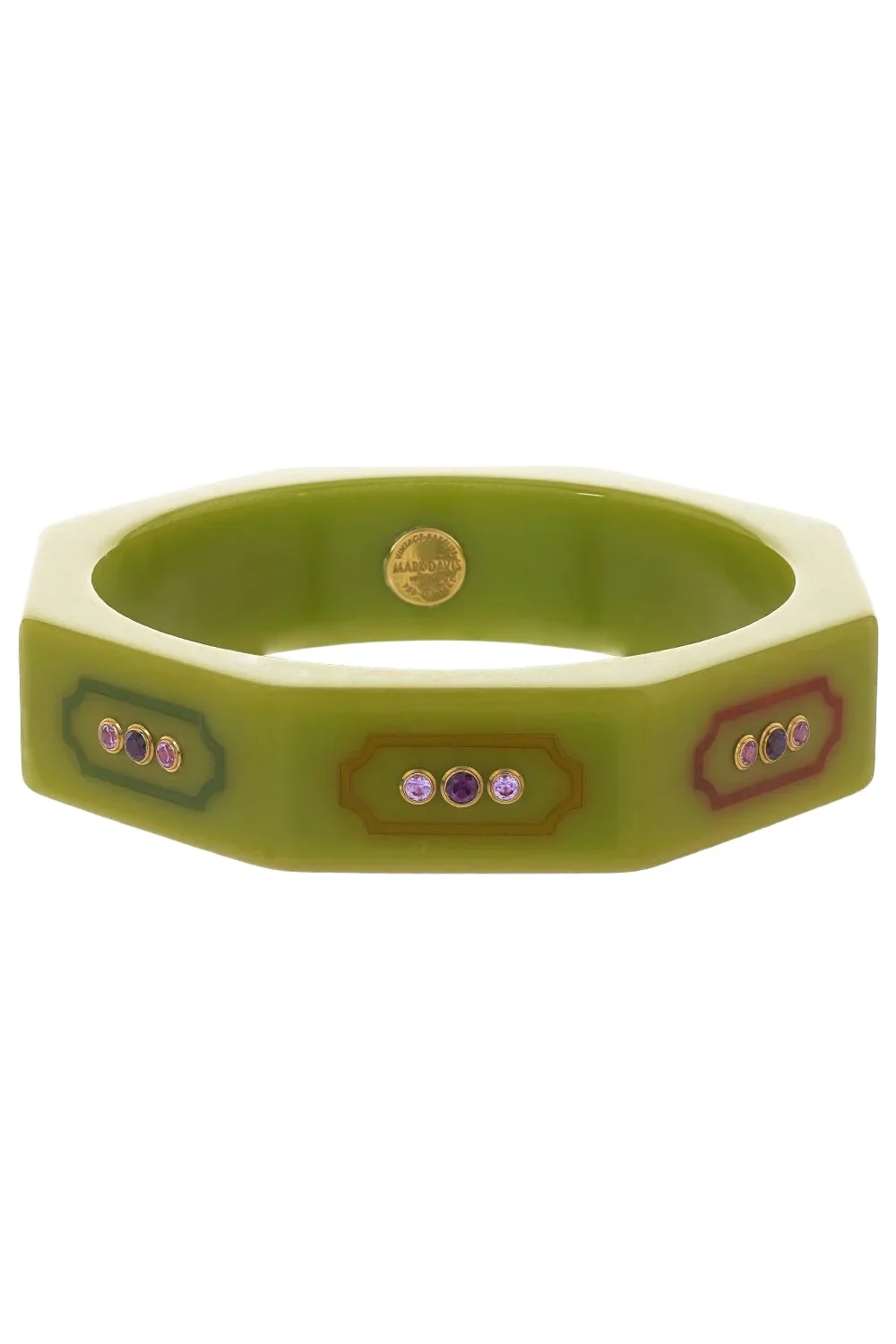 Pink Sapphire Garnet Green Bangle Pink Sapphire Garnet Green Bangle