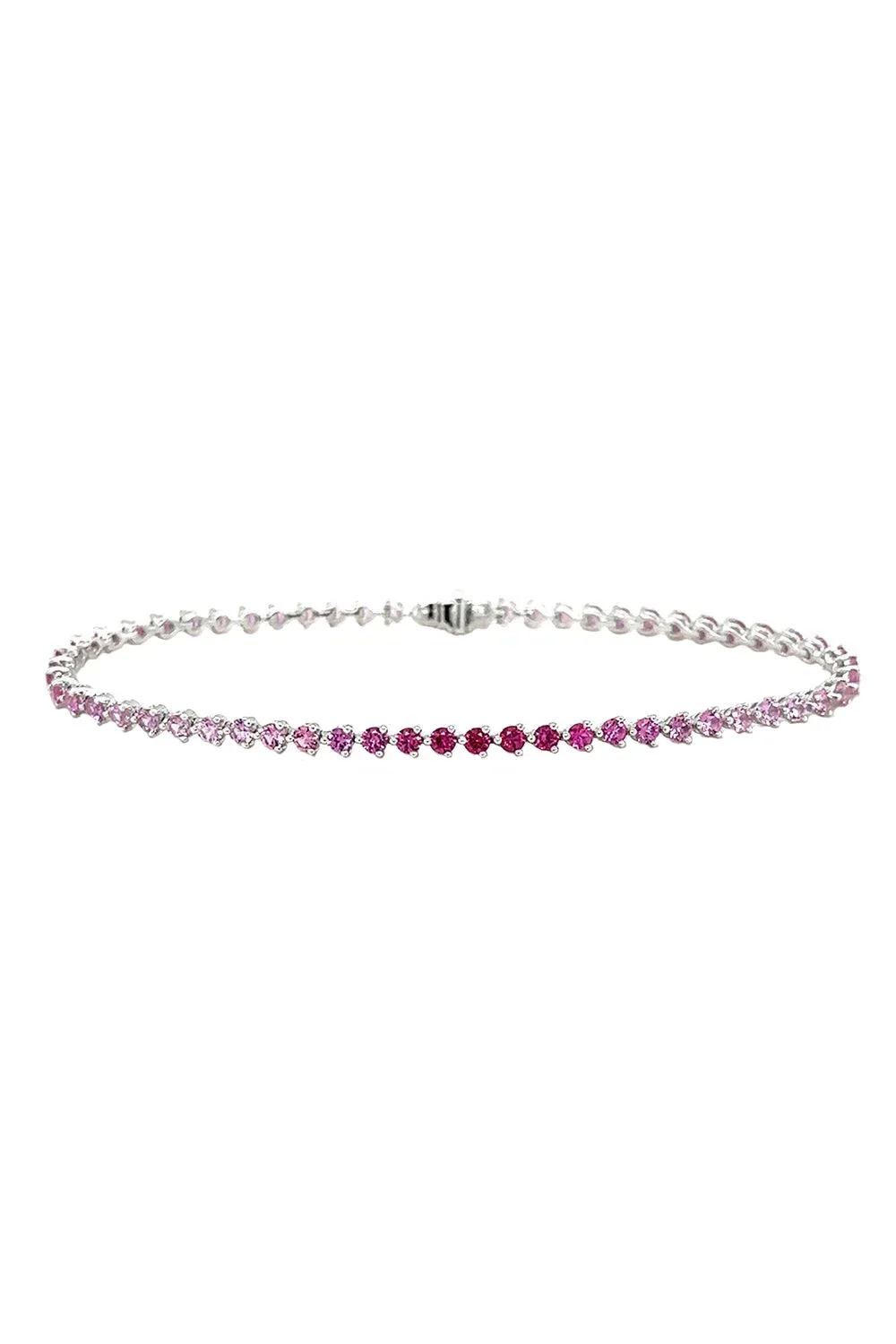 Pink Sapphire Ombre Bracelet Pink Sapphire Ombre Bracelet