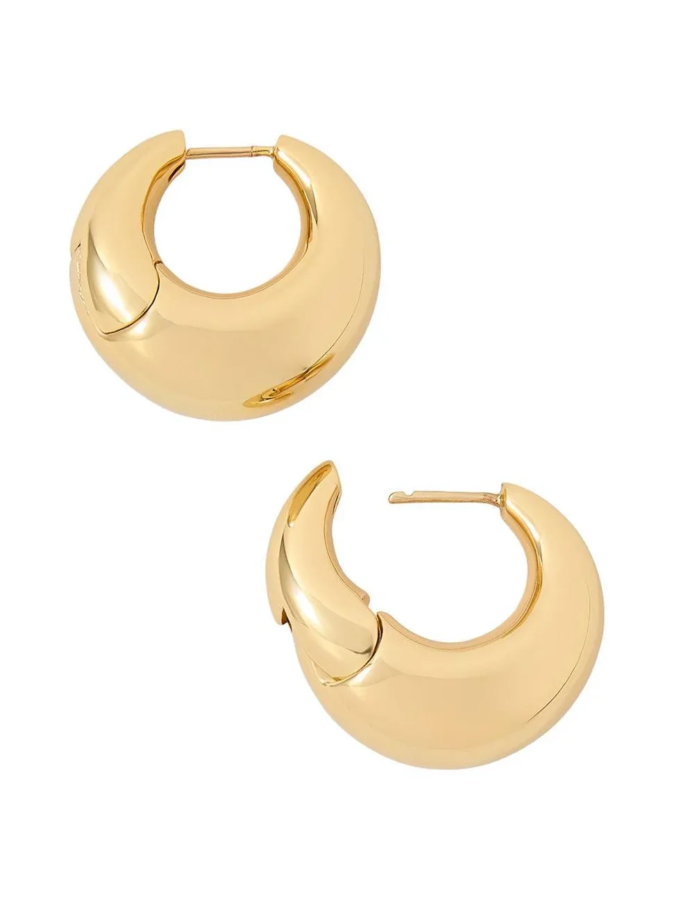 Puffy Hinged Huggie Earrings