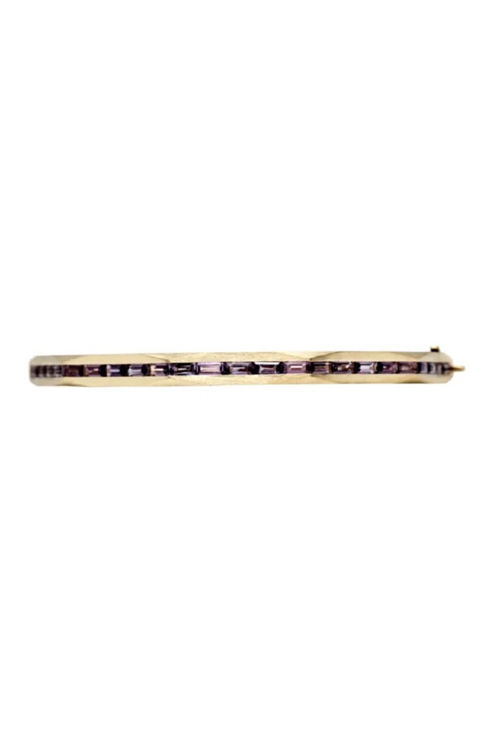 Purple Sapphire Baguette Enigma Bangle Bracelet Purple Sapphire Baguette Enigma Bangle Bracelet