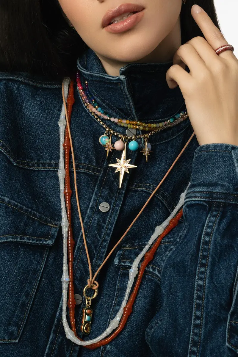 DEVON WOODHILL Rainbow Moonstone Button Bead Necklace | Thumbnail 2 DEVON WOODHILL Rainbow Moonstone Button Bead Necklace | Thumbnail 2