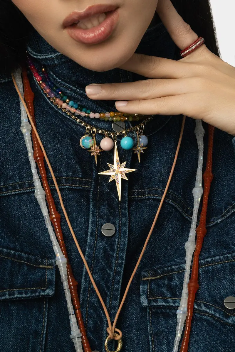 DEVON WOODHILL Rainbow Moonstone Button Bead Necklace | Thumbnail 3 DEVON WOODHILL Rainbow Moonstone Button Bead Necklace | Thumbnail 3