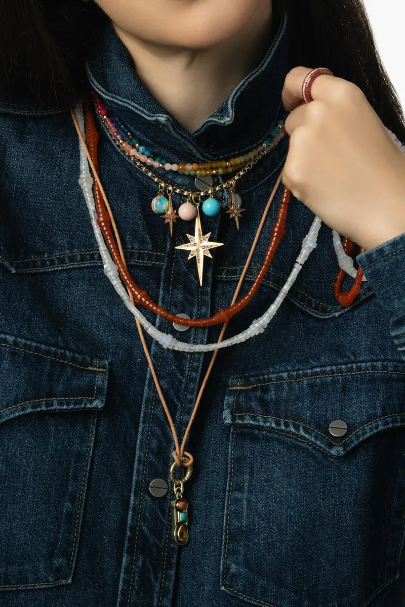 DEVON WOODHILL Rainbow Moonstone Button Bead Necklace | Thumbnail 4 DEVON WOODHILL Rainbow Moonstone Button Bead Necklace | Thumbnail 4
