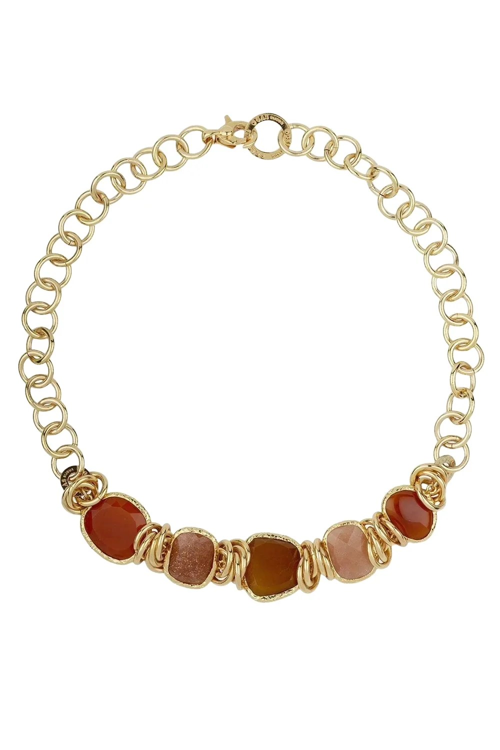 Red Brown Pink Sirena Necklace