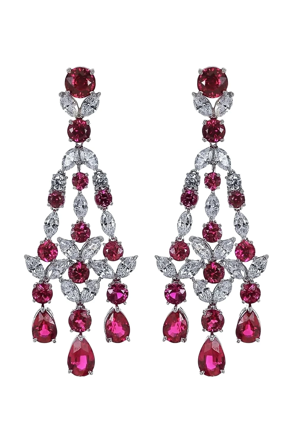Red Chandelier Earrings Red Chandelier Earrings