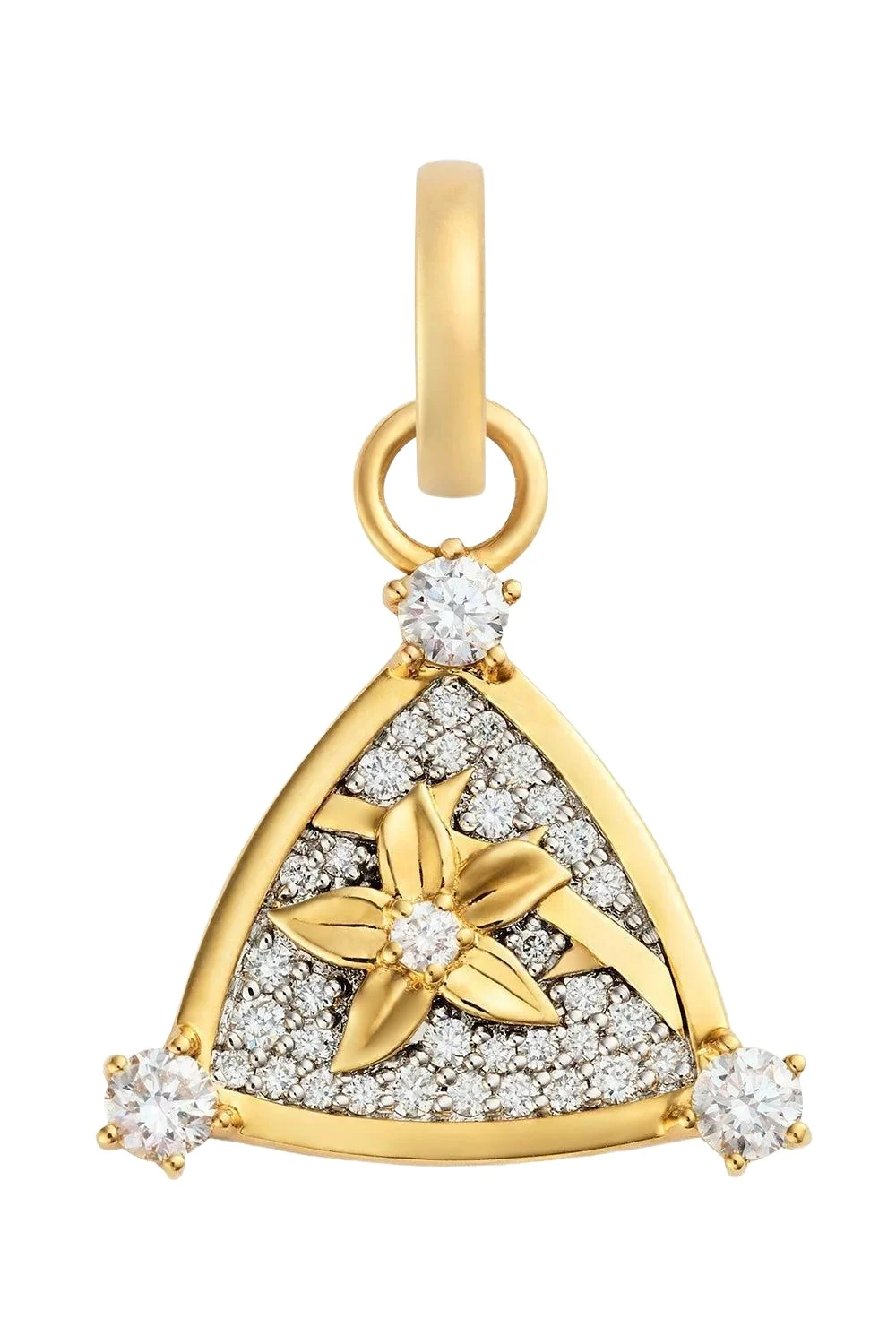 Resilience - Diamond Pavé Miniature Blossoms Pendant Resilience - Diamond Pavé Miniature Blossoms Pendant