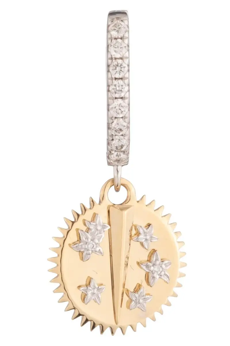 Foundrae Resilience - Miniature Medallion Earring | Image 1 Foundrae Resilience - Miniature Medallion Earring | Image 1