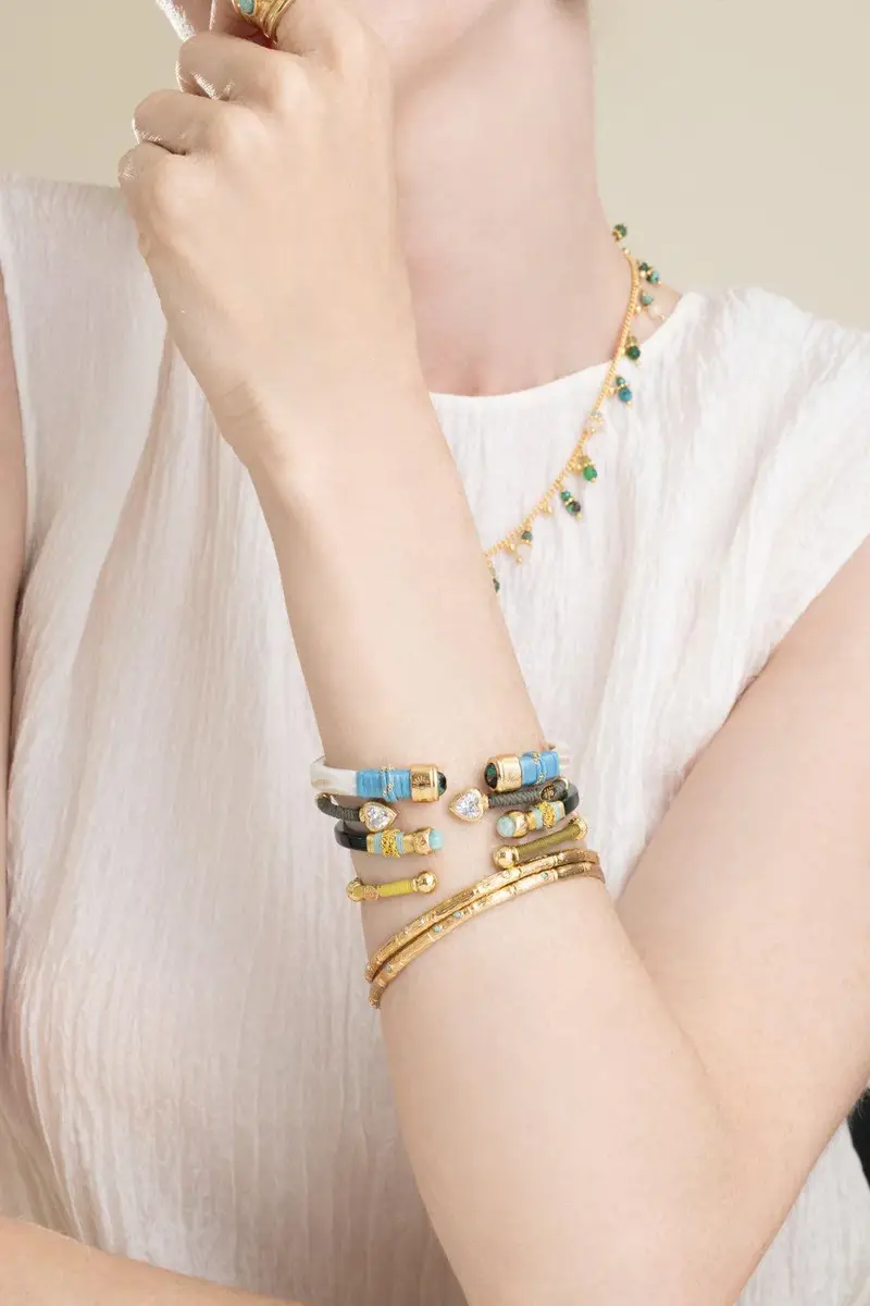 Gas Bijoux Rhinestone Bambini Strass Bangle Bracelet | Thumbnail 2