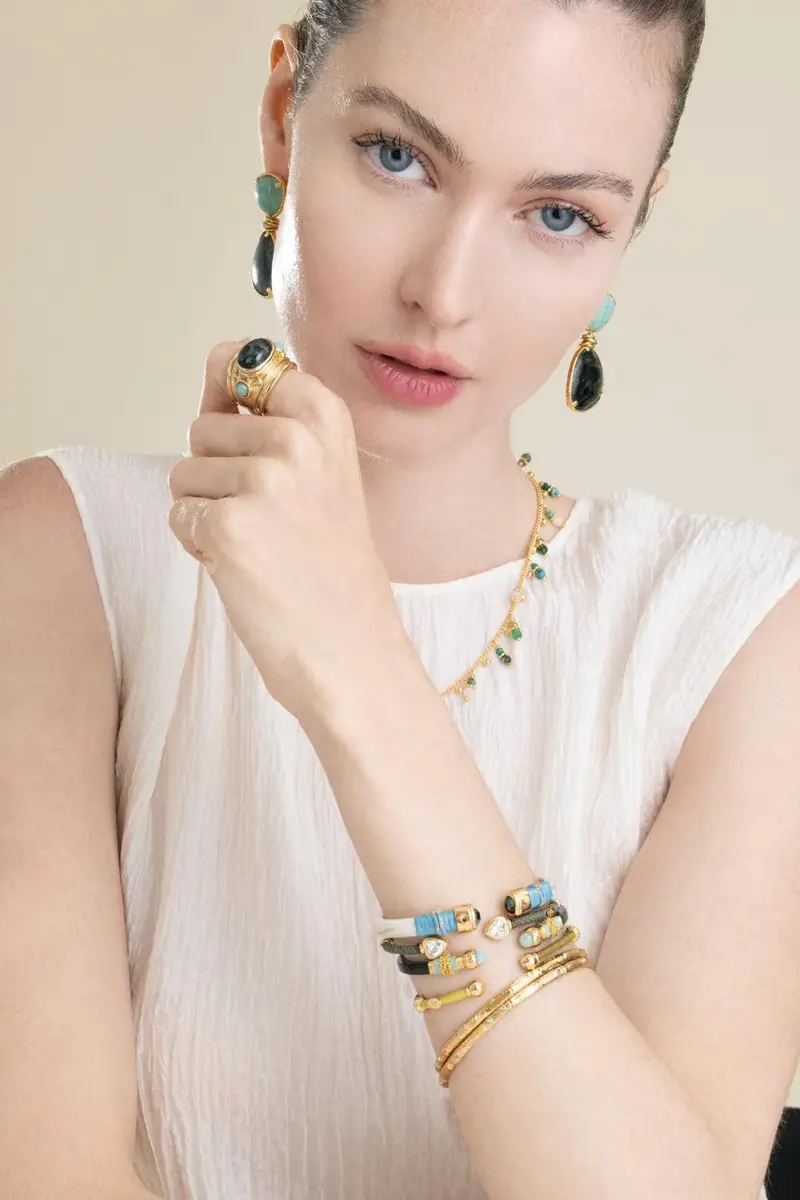 Gas Bijoux Rhinestone Bambini Strass Bangle Bracelet | Thumbnail 3