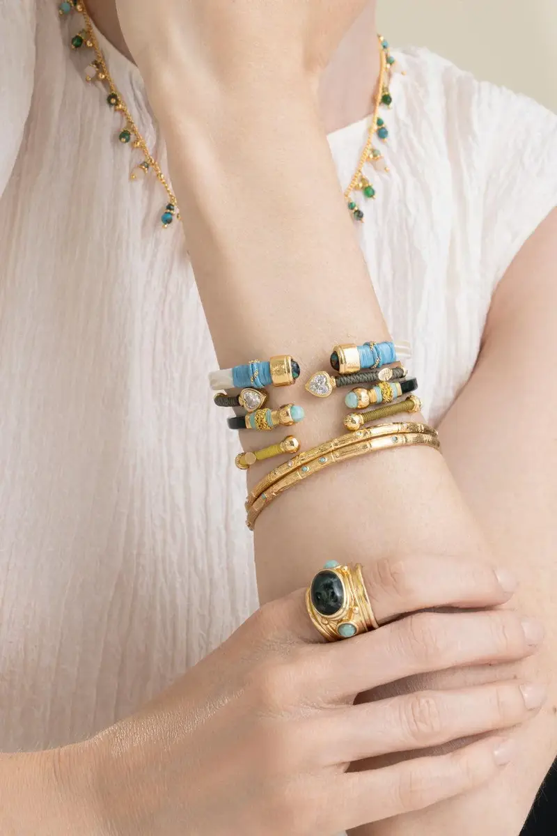Gas Bijoux Rhinestone Bambini Strass Bangle Bracelet | Thumbnail 4