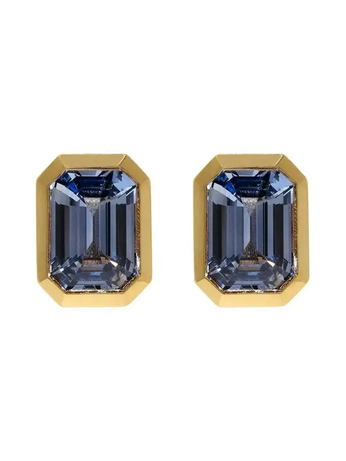 Rich Sapphire Medium Stud Earrings Rich Sapphire Medium Stud Earrings