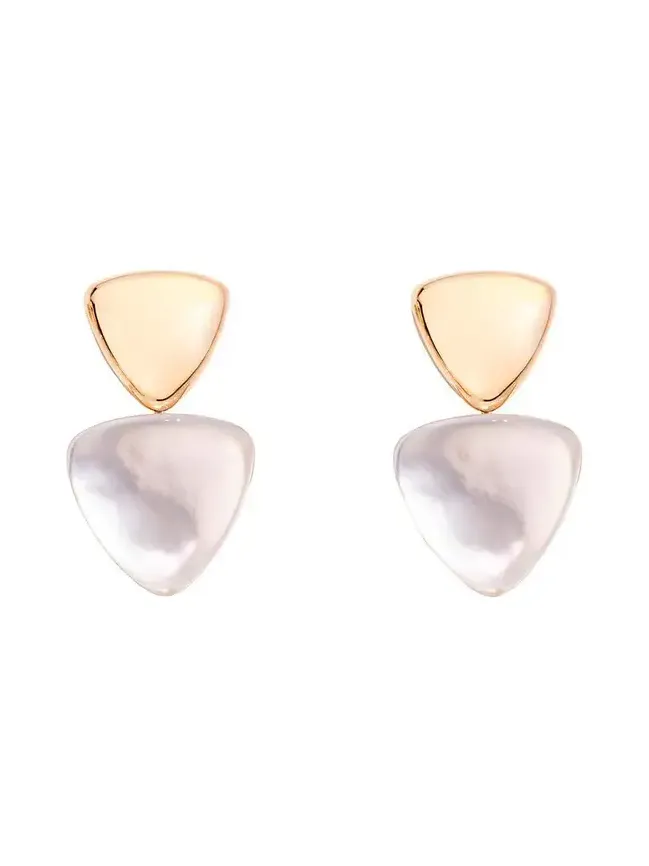 Rock Crystal Mother of Pearl Earrings Rock Crystal Mother of Pearl Earrings
