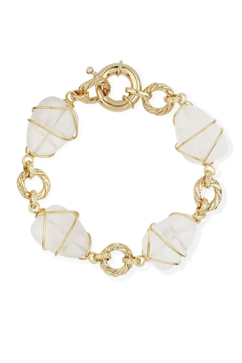 Gas Bijoux Rock Crystal Rainbow Multi Bracelet | Image 1 Gas Bijoux Rock Crystal Rainbow Multi Bracelet | Image 1