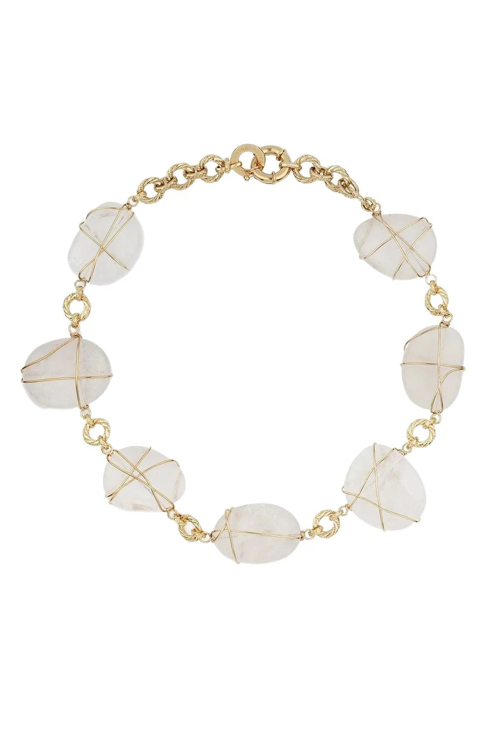 Gas Bijoux Rock Crystal Rainbow Multi Necklace