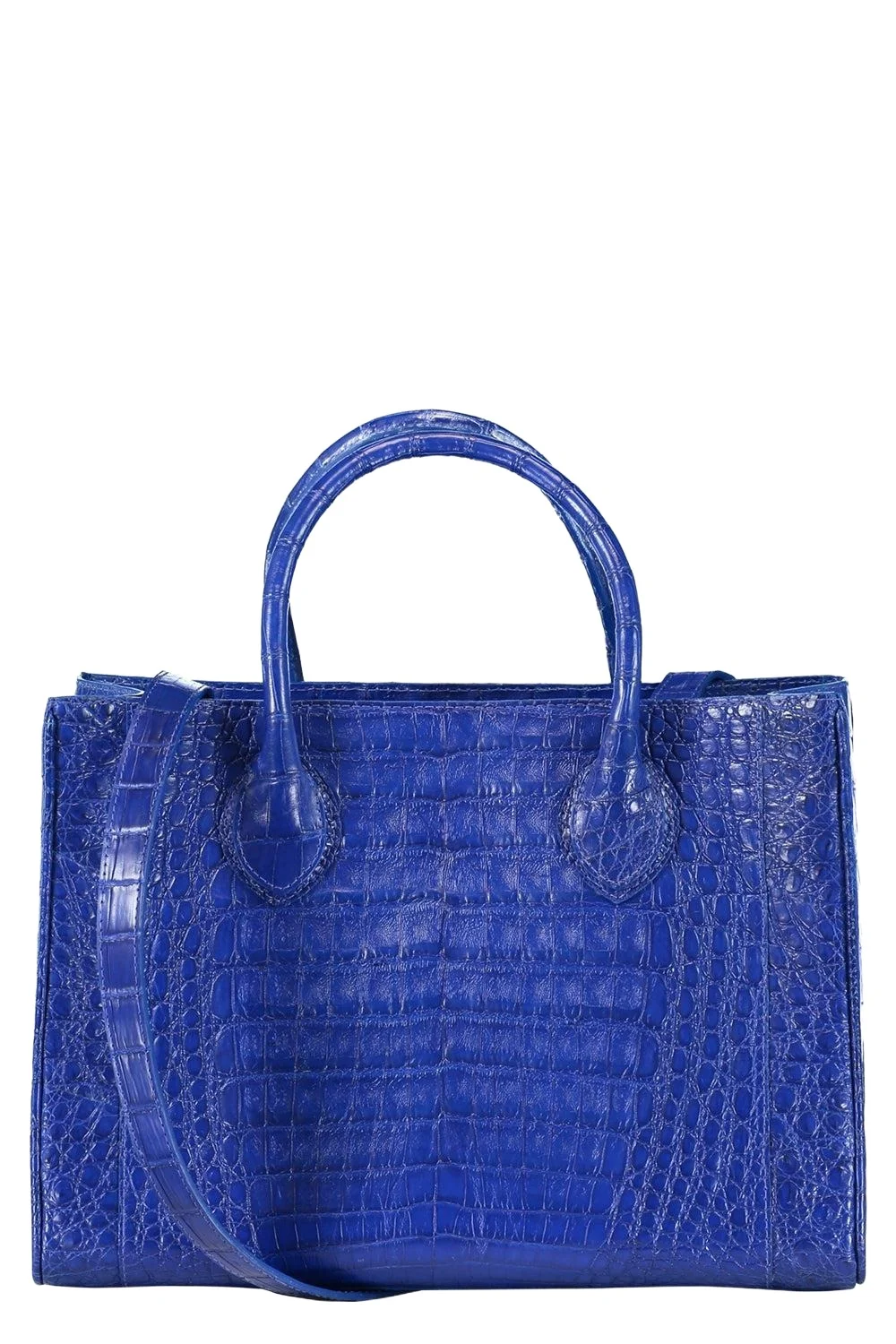 ANGELA ALVAREZ Roma Croc Bag - Electric Blue | Thumbnail 1 ANGELA ALVAREZ Roma Croc Bag - Electric Blue | Thumbnail 1