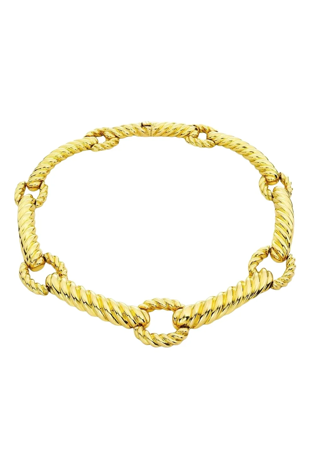 DAVID WEBB Rope Bar Loop Necklace