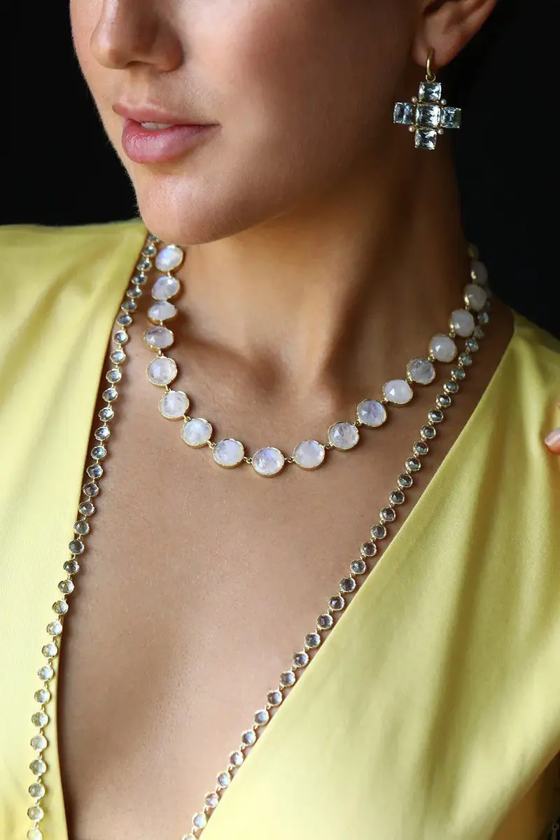 IRENE NEUWIRTH JEWELRY Rose Cut Aquamarine Necklace | Thumbnail 5