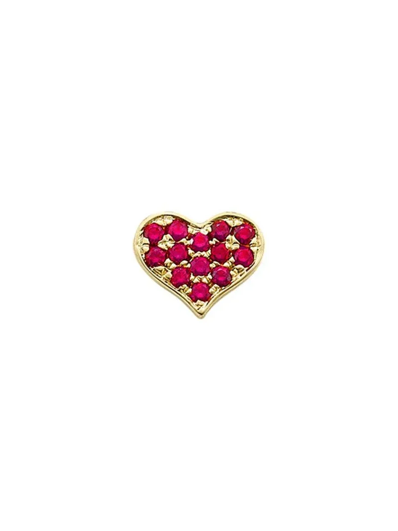 Robinson Pelham Ruby Baby Heart Stud Earring