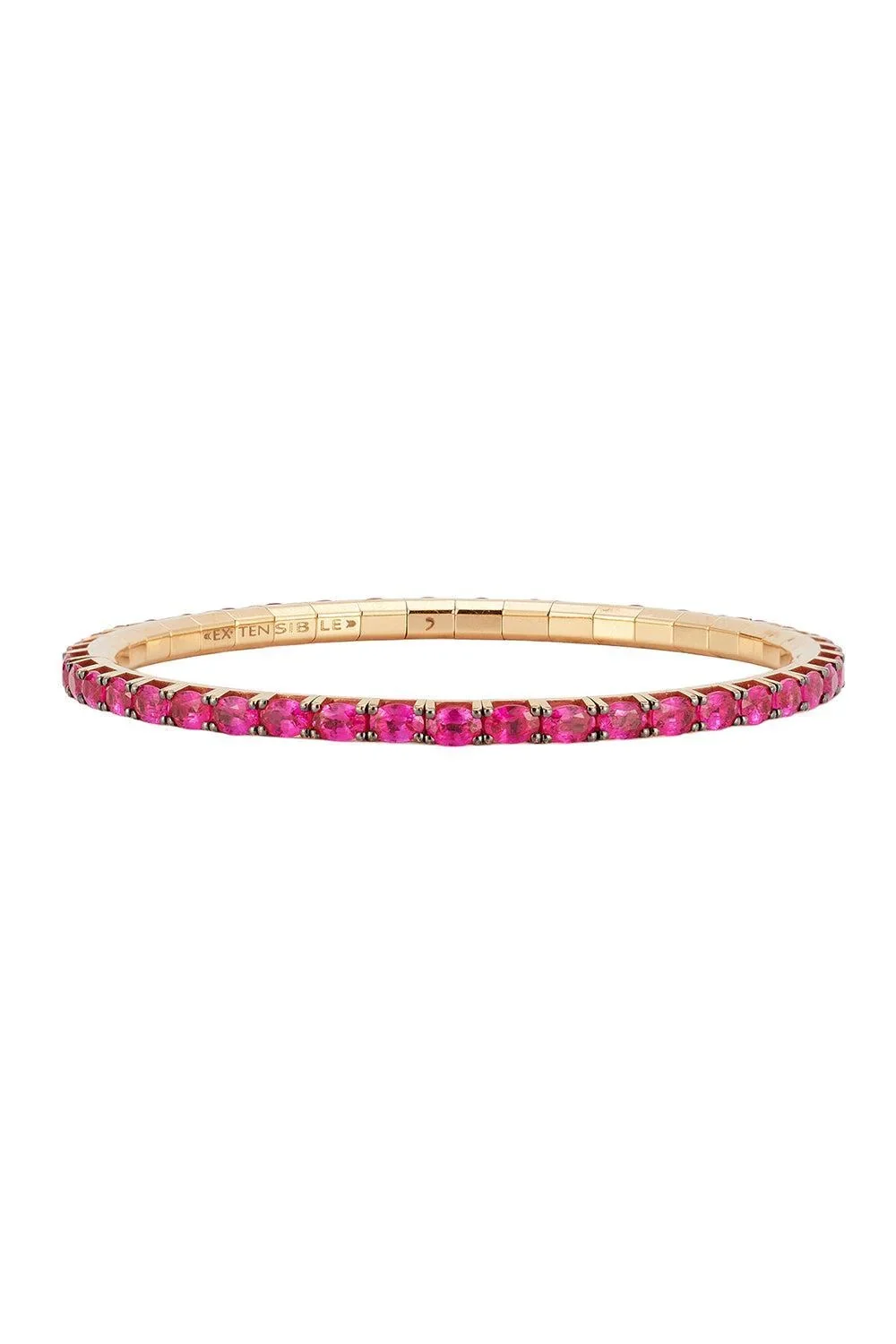 Ruby Oval Stretch Extensible Tennis Bracelet Ruby Oval Stretch Extensible Tennis Bracelet