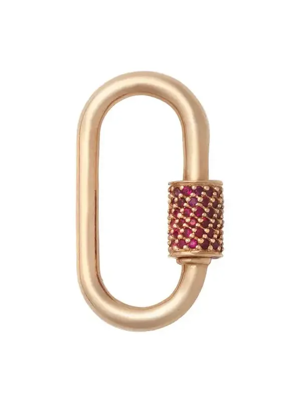 Marla Aaron Ruby Stoned Medium Lock