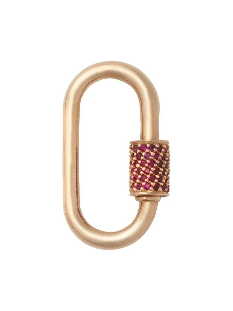 Marla Aaron Ruby Stoned Medium Lock