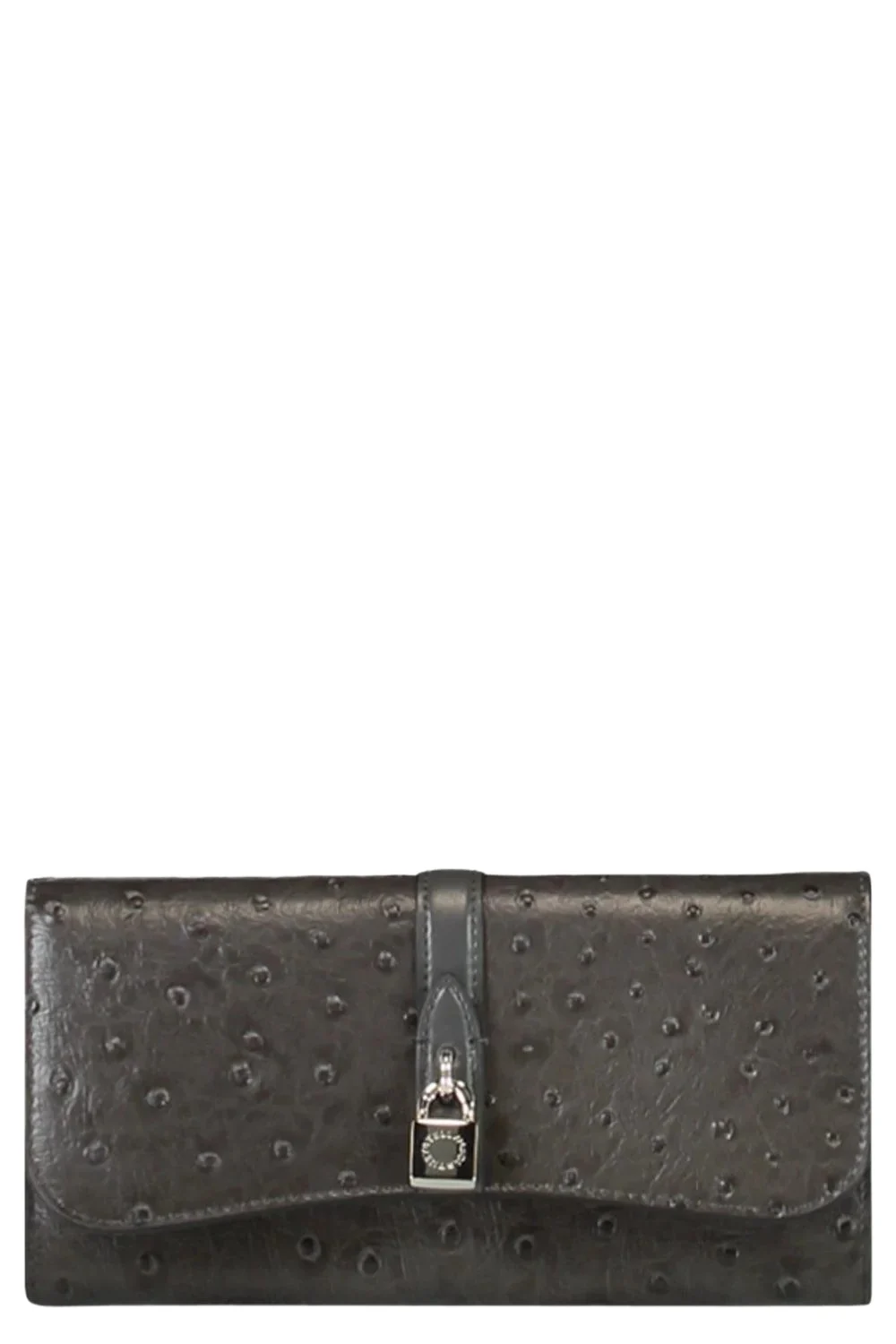 Stella McCartney Ryder Flap Continental Wallet - Slate