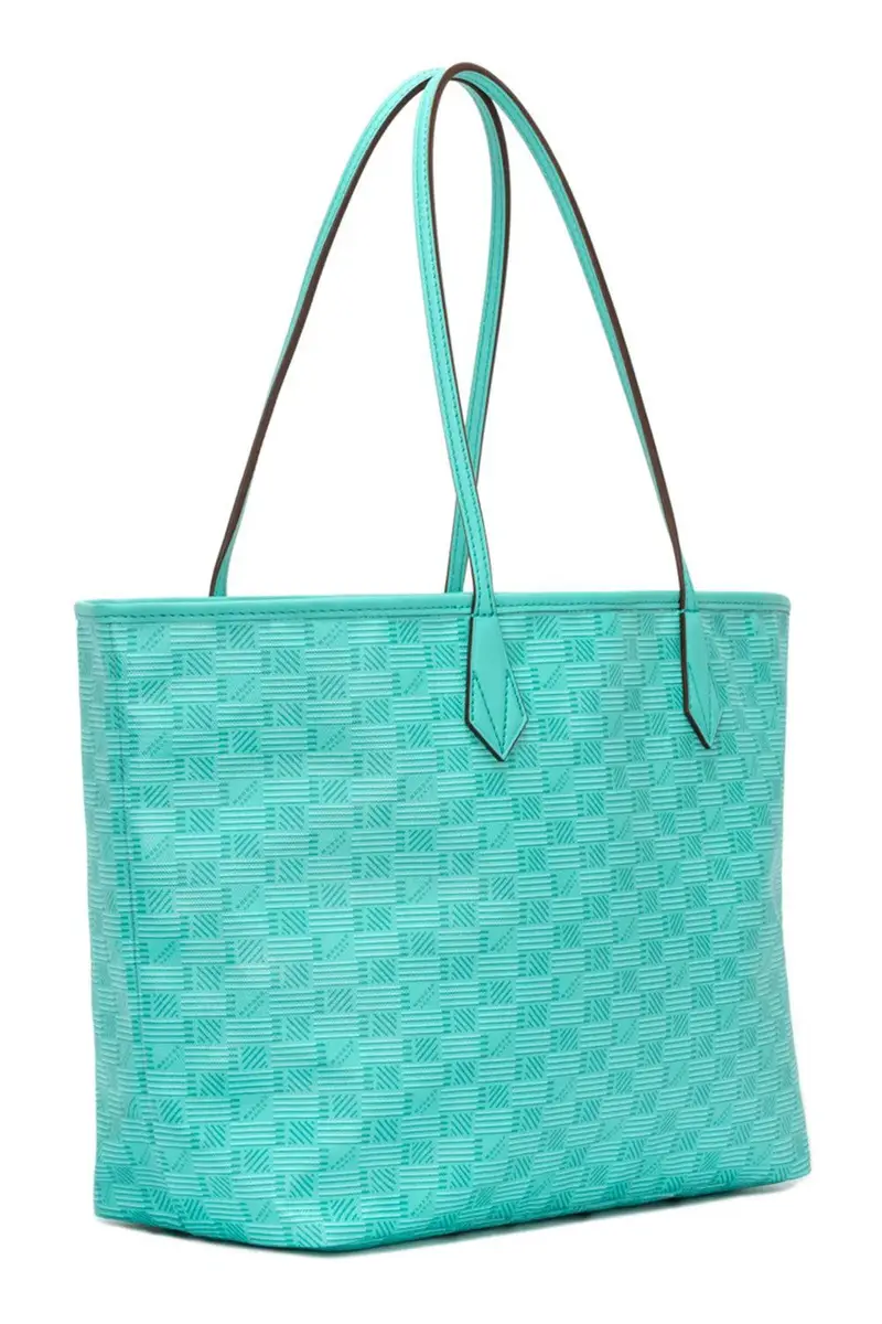 MOREAU Saint Tropez Small Zip Tote - Turquoise Natural | Thumbnail 5 MOREAU Saint Tropez Small Zip Tote - Turquoise Natural | Thumbnail 5