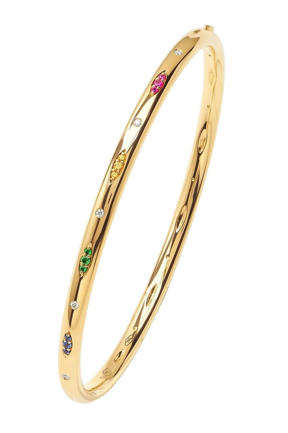 Sapphire Candy Pave Gypsy Bangle Bracelet Sapphire Candy Pave Gypsy Bangle Bracelet