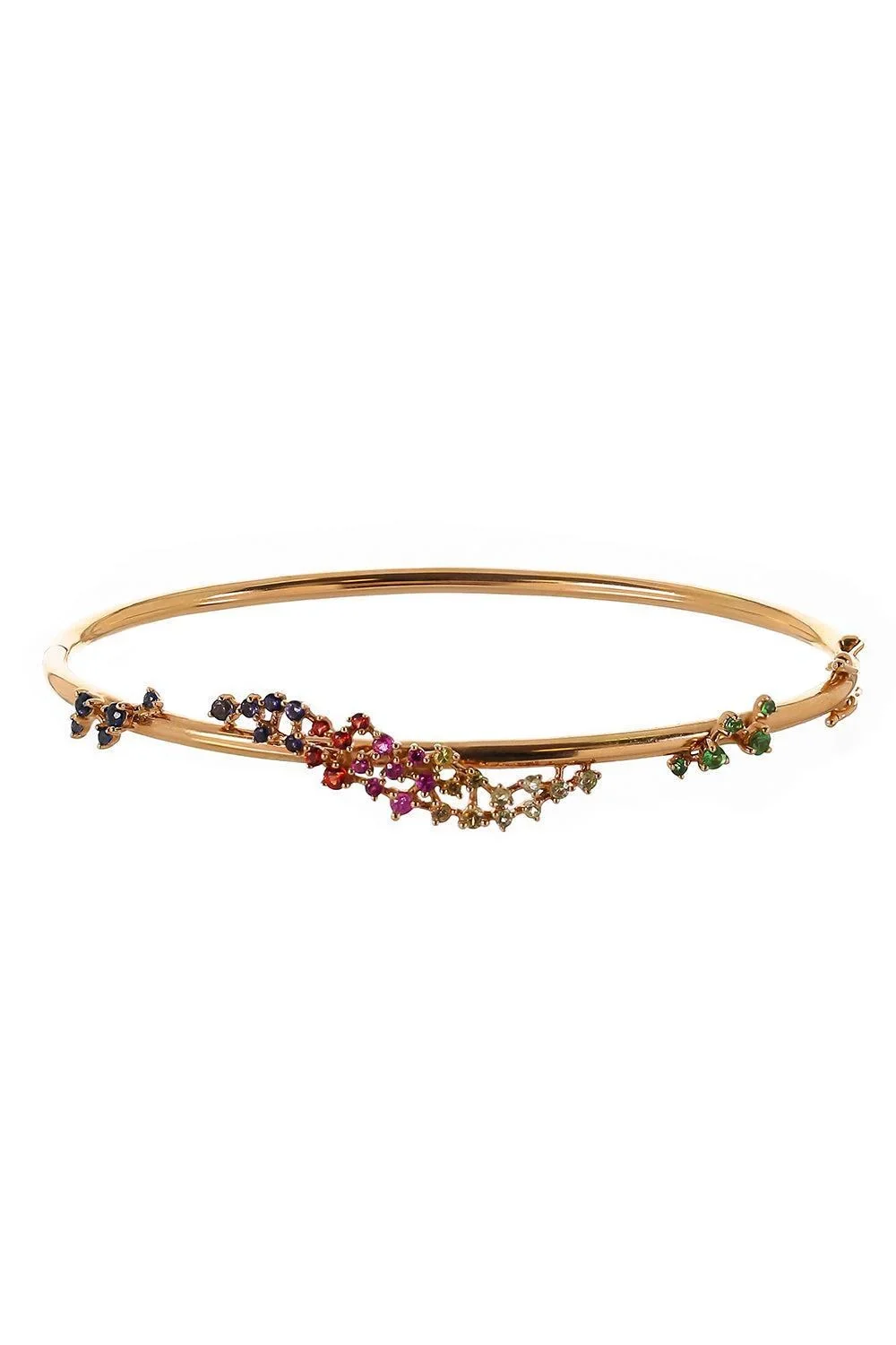 Ananya Sapphire Rainbow Scatter Bangle Bracelet