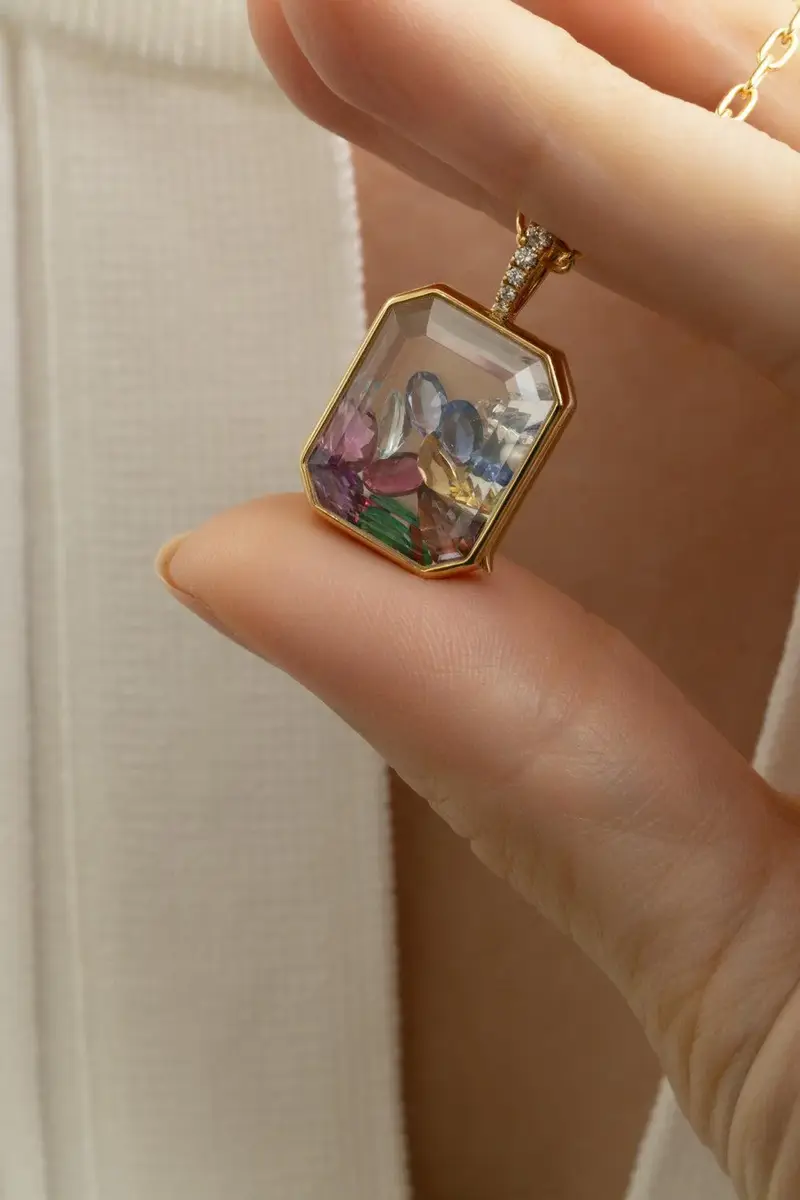LOQUET Sapphire September Birthstone Charm | Thumbnail 3