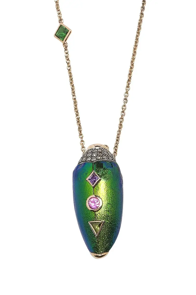 BIBI VAN DER VELDEN Scarab Pop Art Necklace | Thumbnail 7