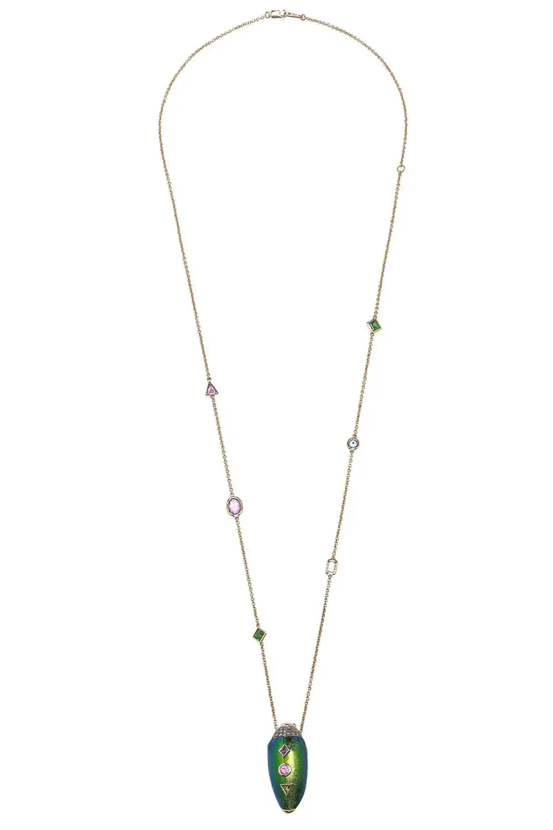 Scarab Pop Art Necklace