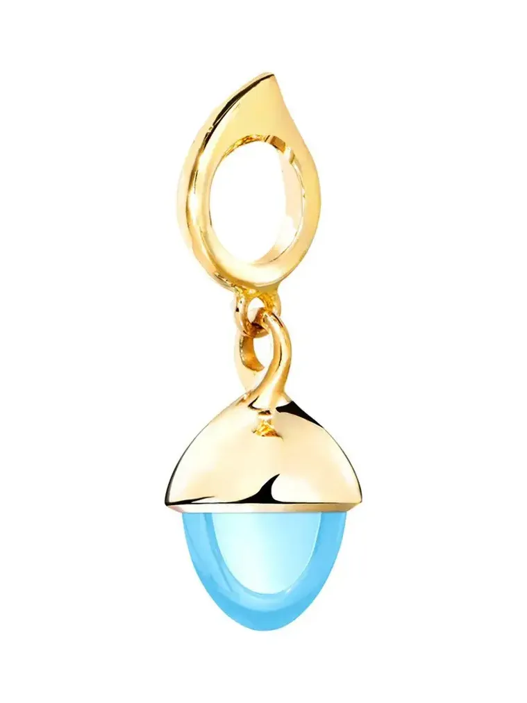 Sky Topaz Mikado Flamenco Pendant