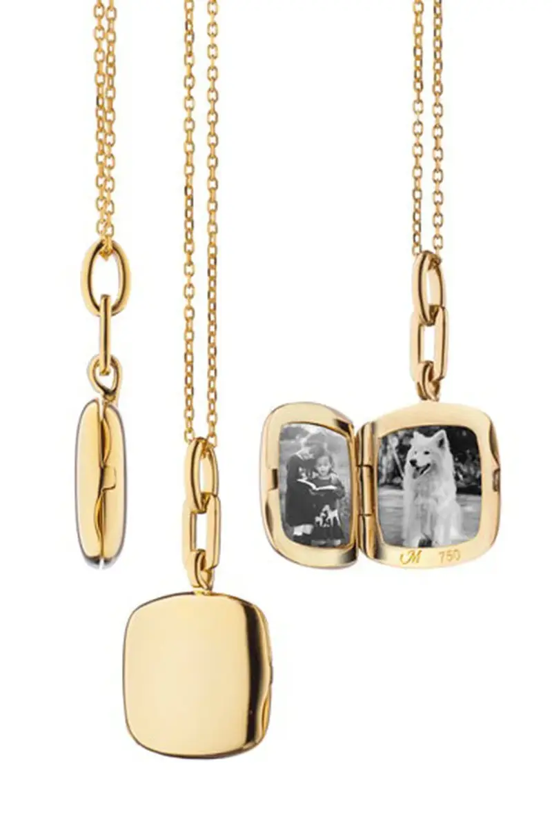 MONICA RICH KOSANN Slim Viv Locket Necklace | Image 1 MONICA RICH KOSANN Slim Viv Locket Necklace | Image 1