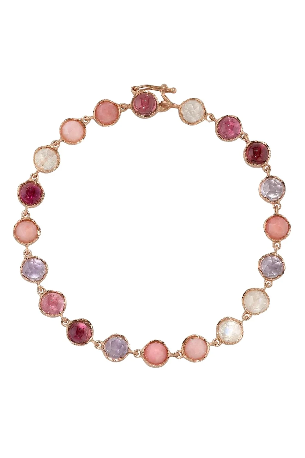 IRENE NEUWIRTH JEWELRY Small Classic Pink Opal Link Mixed Bracelet