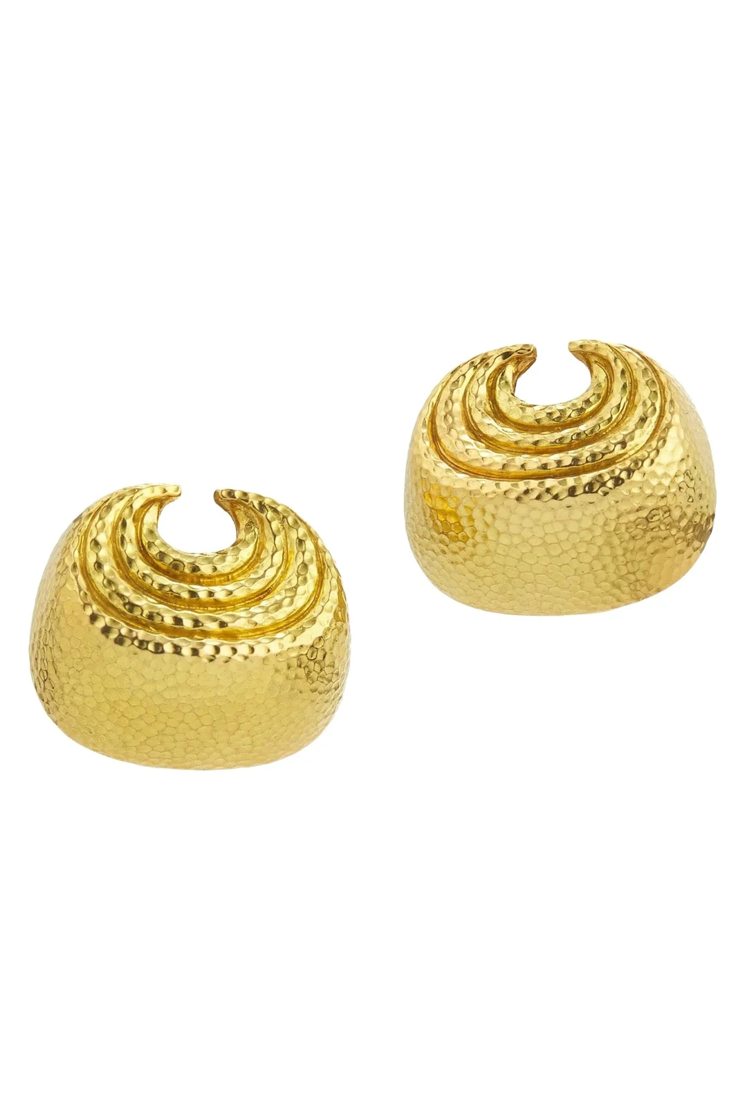 Small Concentric Crescent Earrings