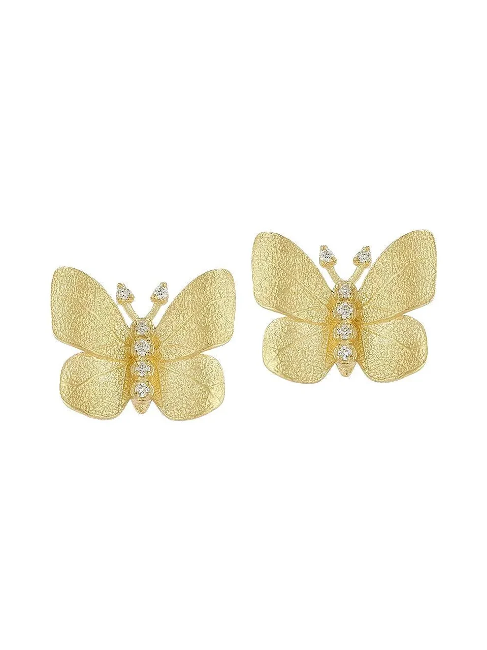Small Diamond Butterfly Stud Earrings Small Diamond Butterfly Stud Earrings