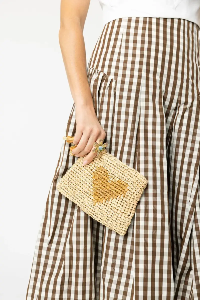 AERIN LAUDER Small Heart Zip Pouch | Thumbnail 2 AERIN LAUDER Small Heart Zip Pouch | Thumbnail 2