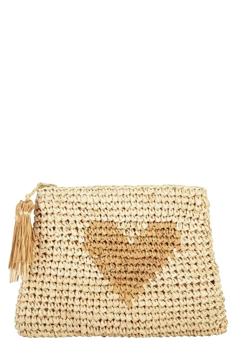 AERIN LAUDER Small Heart Zip Pouch | Image 1 AERIN LAUDER Small Heart Zip Pouch | Image 1