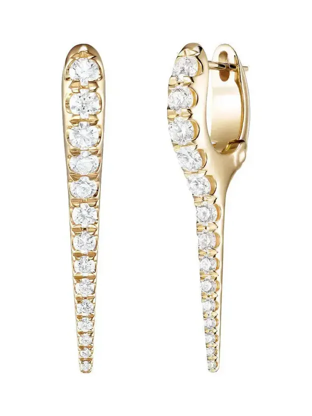 Small Lola Diamond Needle Earrings