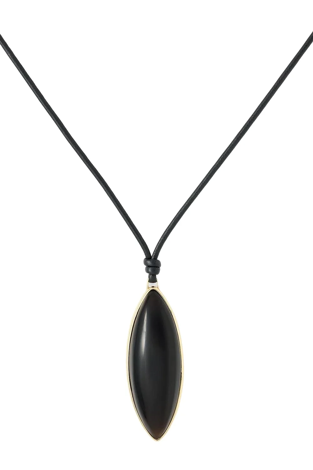 Smoky Quartz Puffy Dagger Necklace Smoky Quartz Puffy Dagger Necklace