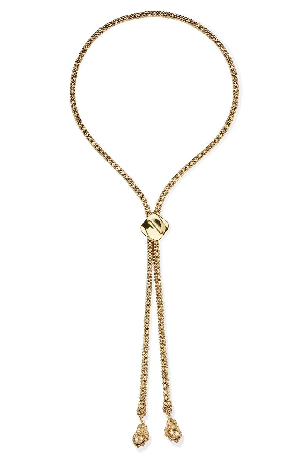 Square Biwa Long Necklace