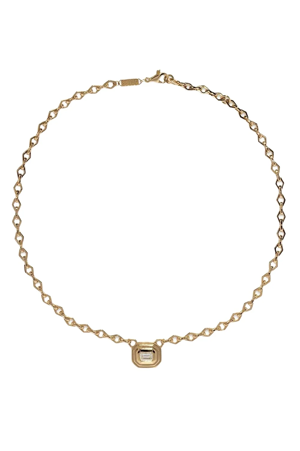 Staircase Diamond Medium Chain Necklace