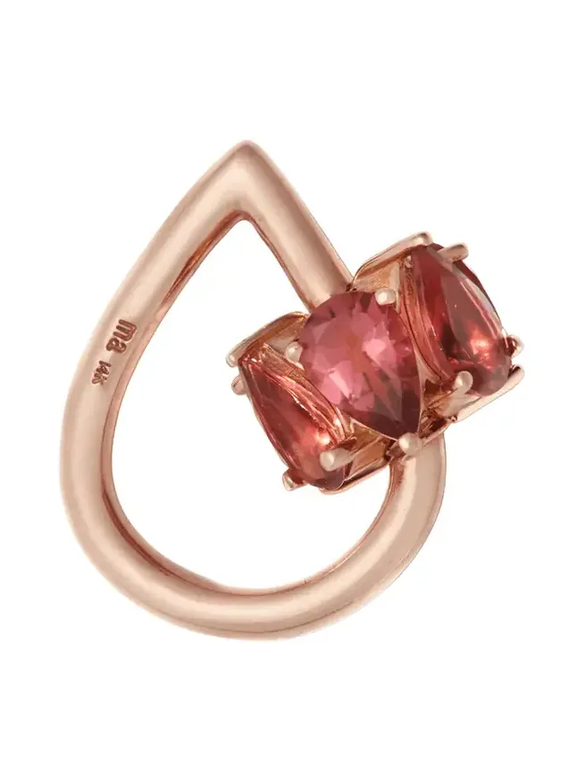 Stoned Chubby Pink Tourmaline Droplock