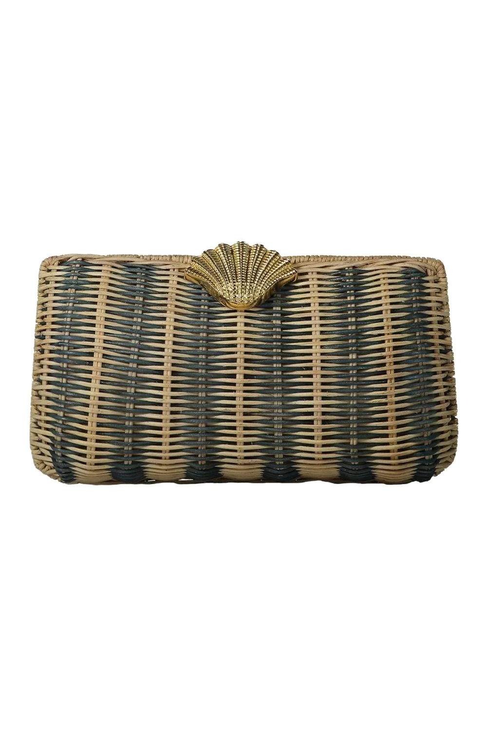 POOLSIDE The Classica Clutch - Blue Stripe