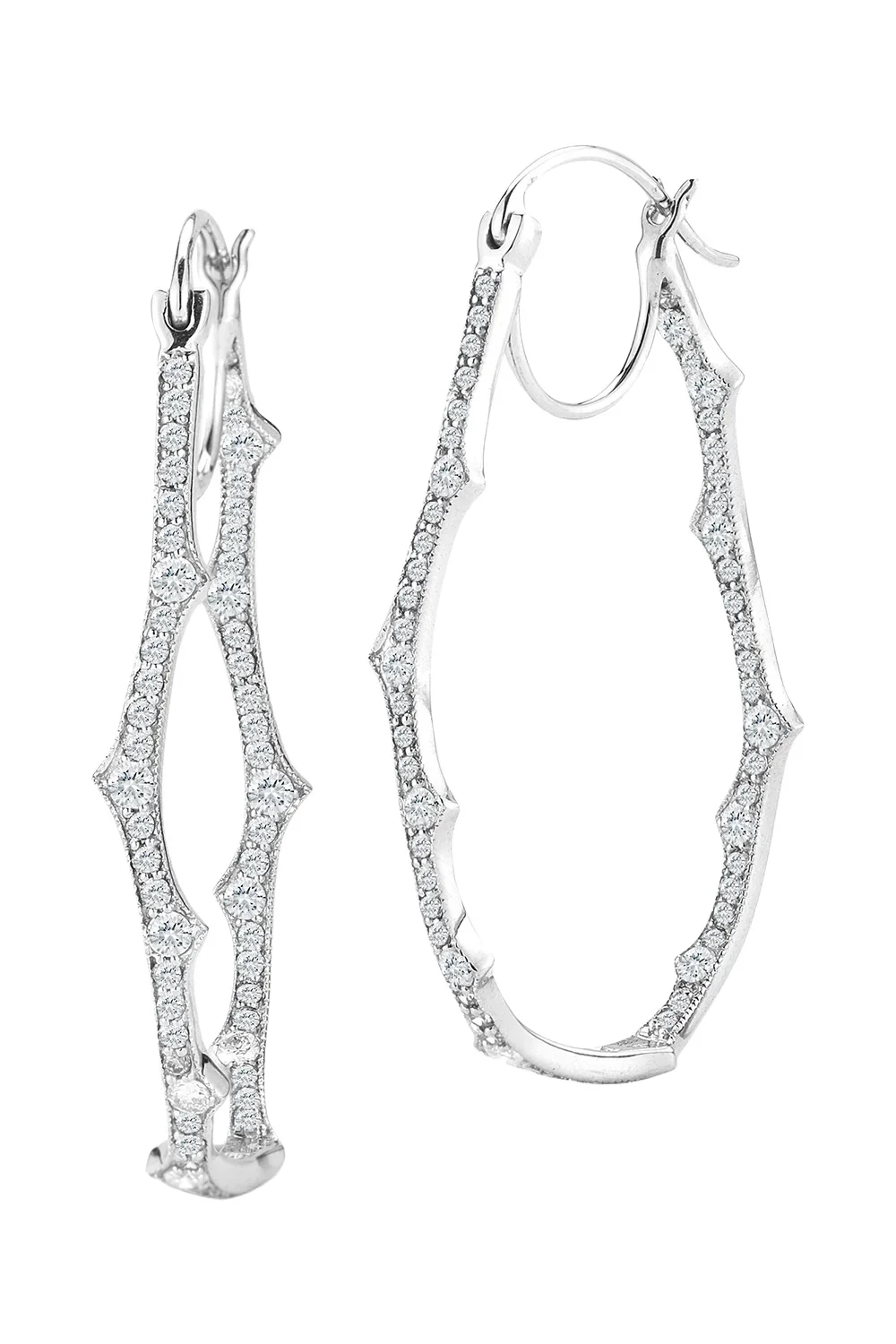 Thorn Briar Diamond Hoop Earrings Thorn Briar Diamond Hoop Earrings